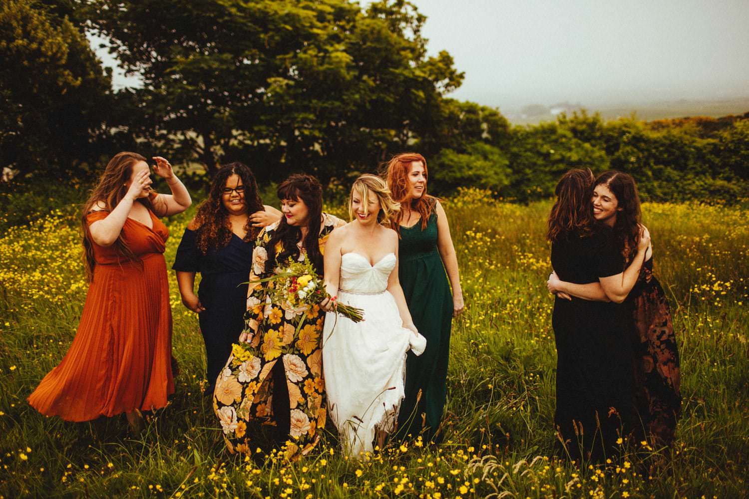 yellow cottage wedding