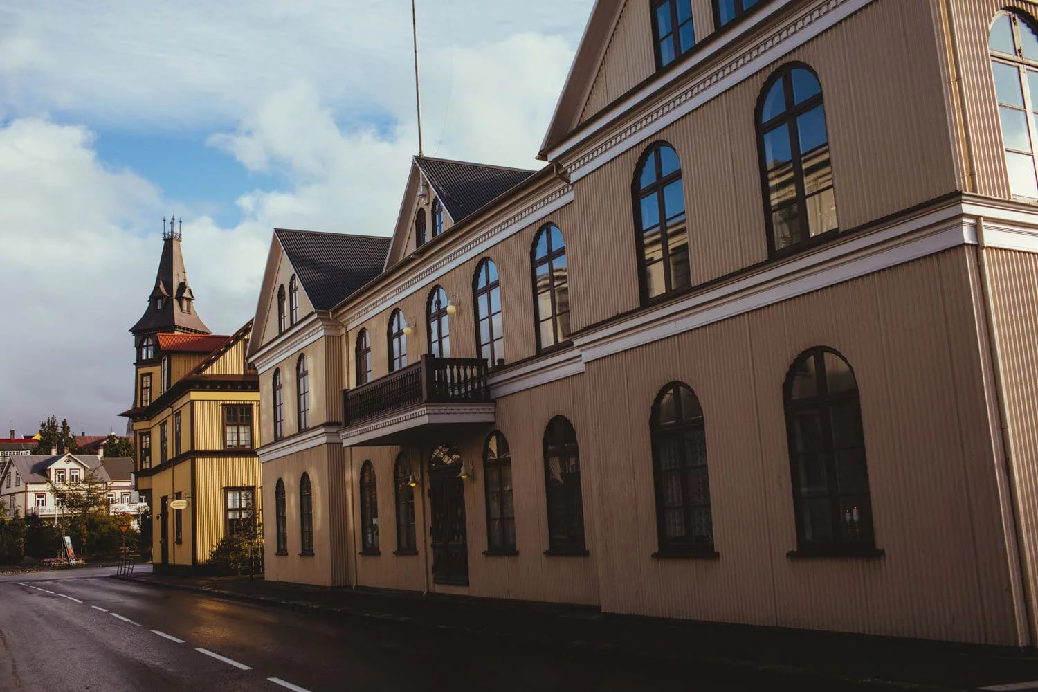 Interesting buildings in Reykjavik, Iceland, captured by Magic Wedding Photographer in Europe.
